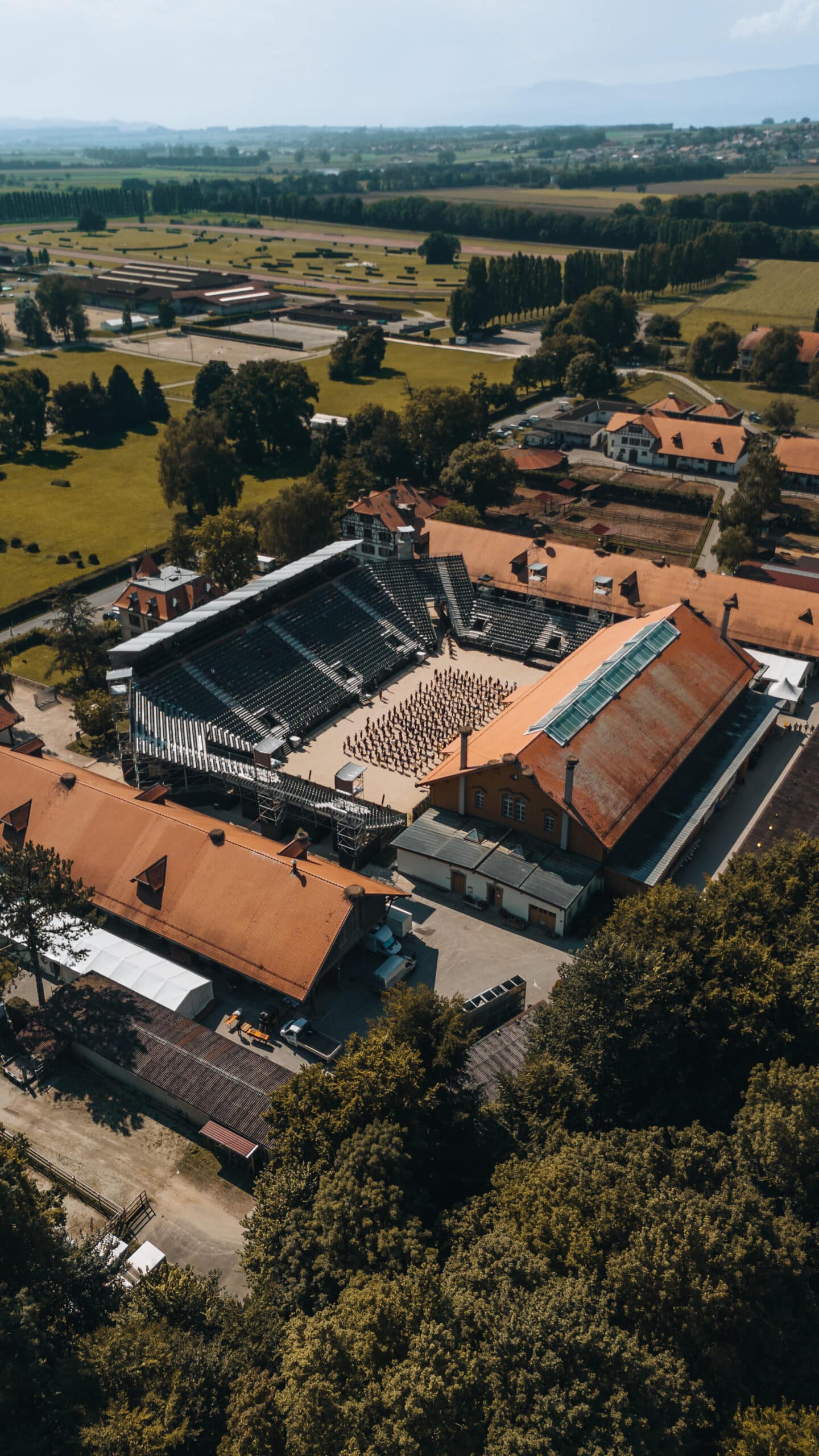 Avenches Tattoo vue du ciel