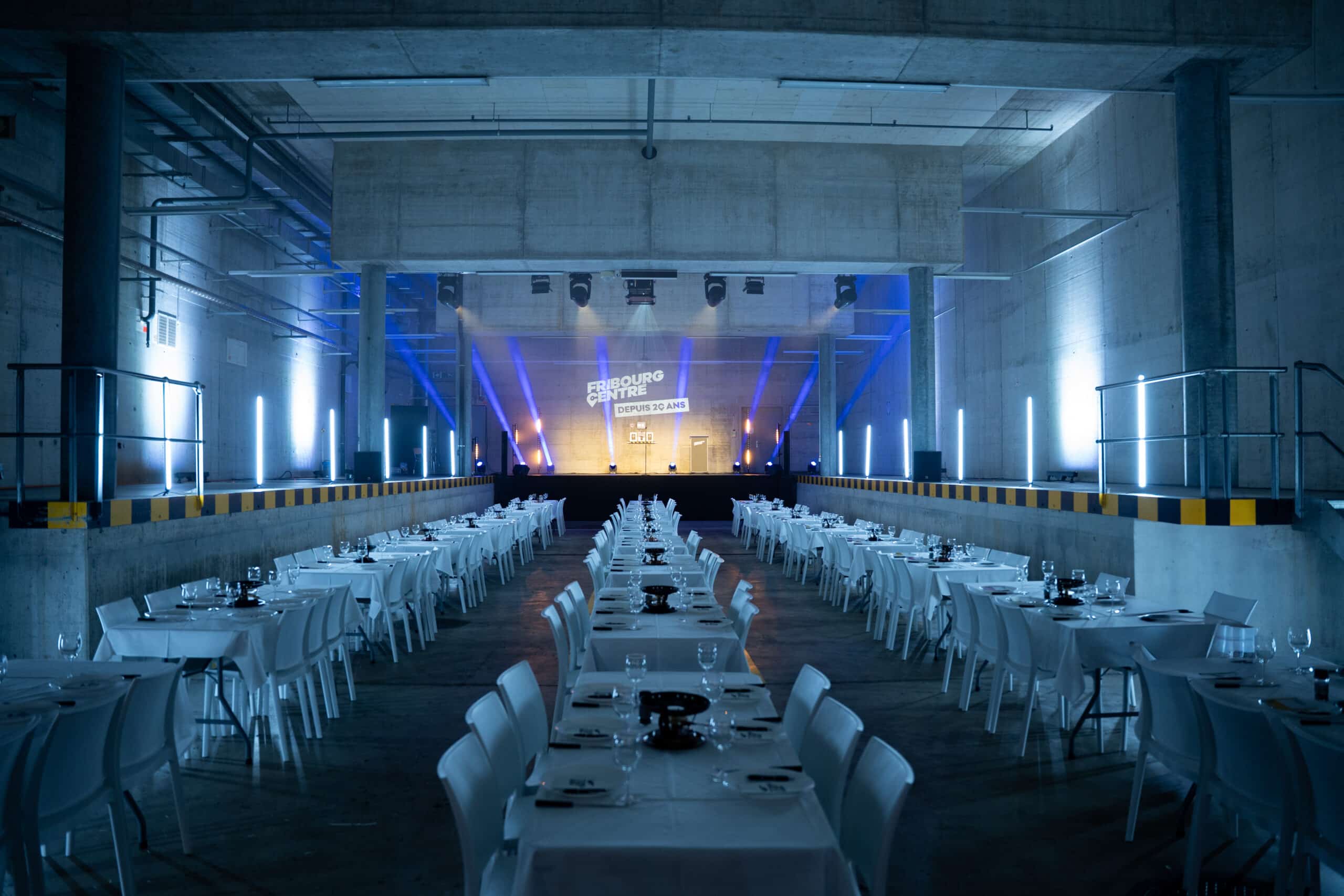 20 ans de Fribourg Centre dans la halle logistique